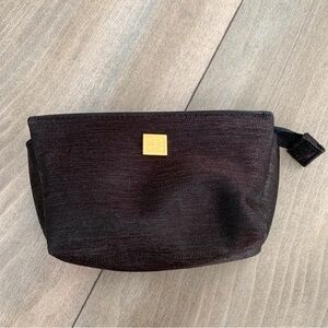 Givenchy small cosmetic zippered pouch black